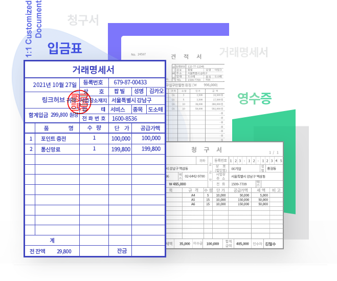 맞춤형 전자문서 양식 지원